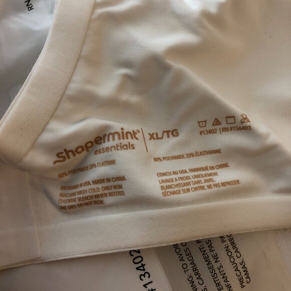 Shapermint Smoothing Comfort Wireless Bra White XL - Picture 5 of 5